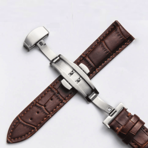 22mm premium leather watch strap