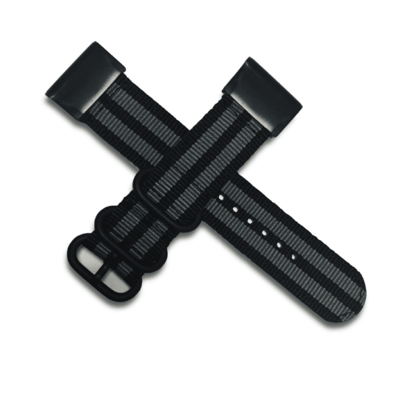 invella Nylon Strap for Garmin Fenix 6X / 5X Smartwatch (Black Grey)