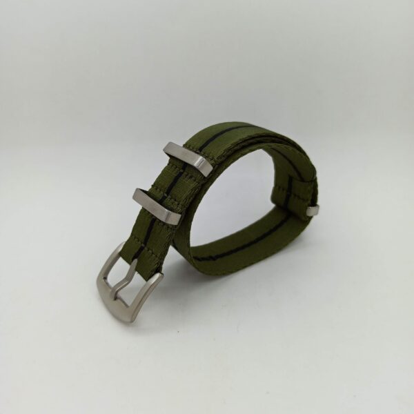 invella 22mm Seatbelt Nylon NATO Watch Strap (Green) - Image 5
