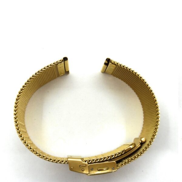 invella 22mm Milanese Metal Watch Strap (Gold) - Image 5