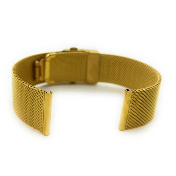 invella 22mm Milanese Metal Watch Strap (Gold) - Image 4