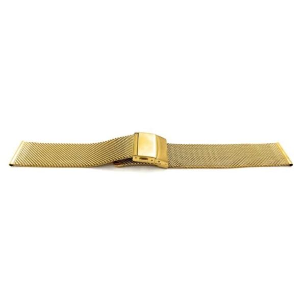 invella 22mm Milanese Metal Watch Strap (Gold) - Image 3