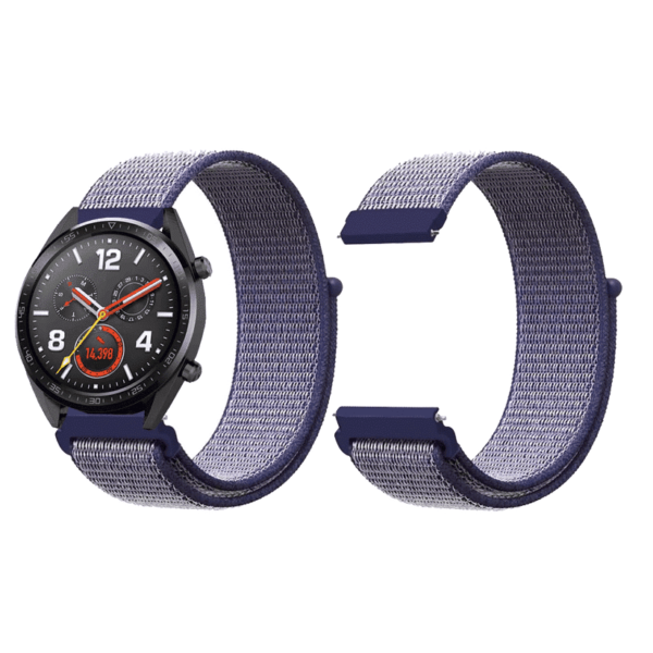 invella 22mm Nylon Watch Strap with Quick Release Pins - Image 2