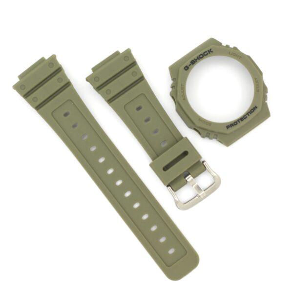 Casio G-Shock GA-2100 Watch Strap with Bazel (Olive Green)