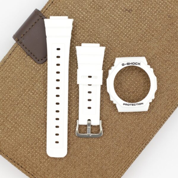Casio G-Shock GA-2100 Watch Strap with Bazel (White)