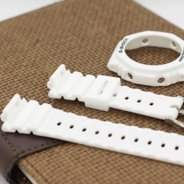 Casio G-Shock GA-2100 Watch Strap with Bazel (White) - Image 5