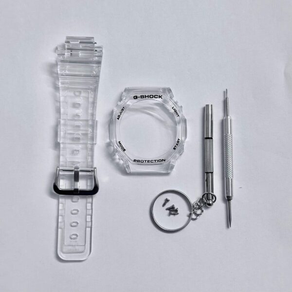 Casio G-Shock GA-2100 / GA-2110 Transparent Watch Strap with Bazel - Image 5