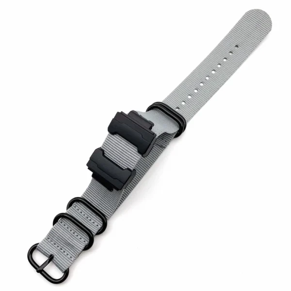 invella Nylon NATO watch strap for Casio G-Shock Watch (Grey) - Image 4